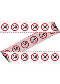Afzetlint Verkeersbord 30 |Feestkleding Breda