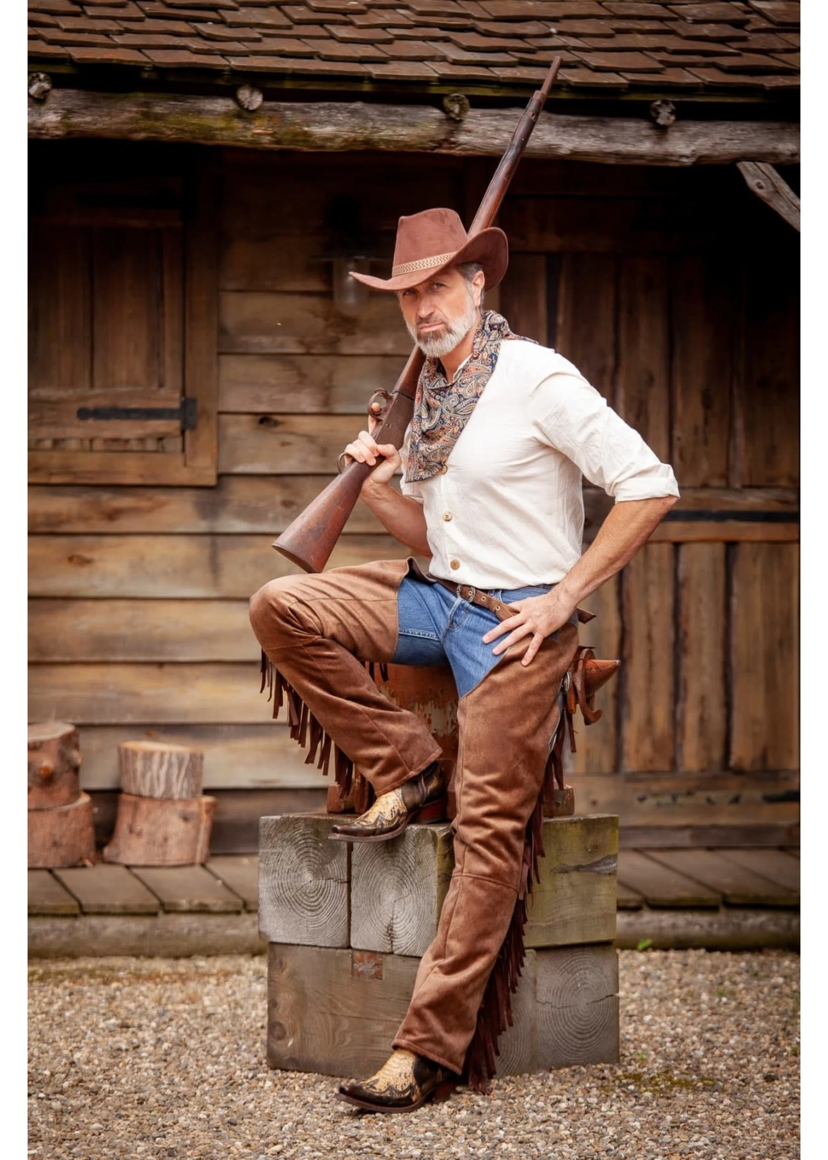 Feestkleding Breda Authentic Western Chaps Jesse 4 Feestkleding Breda Authentic Western Chaps Jesse - Afbeelding 4