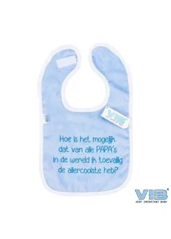 Baby Slabbetjes Papa Blauw | Feestkleding Breda