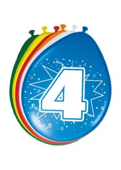 Ballonnen 4 Jaar | Feestkleding Breda