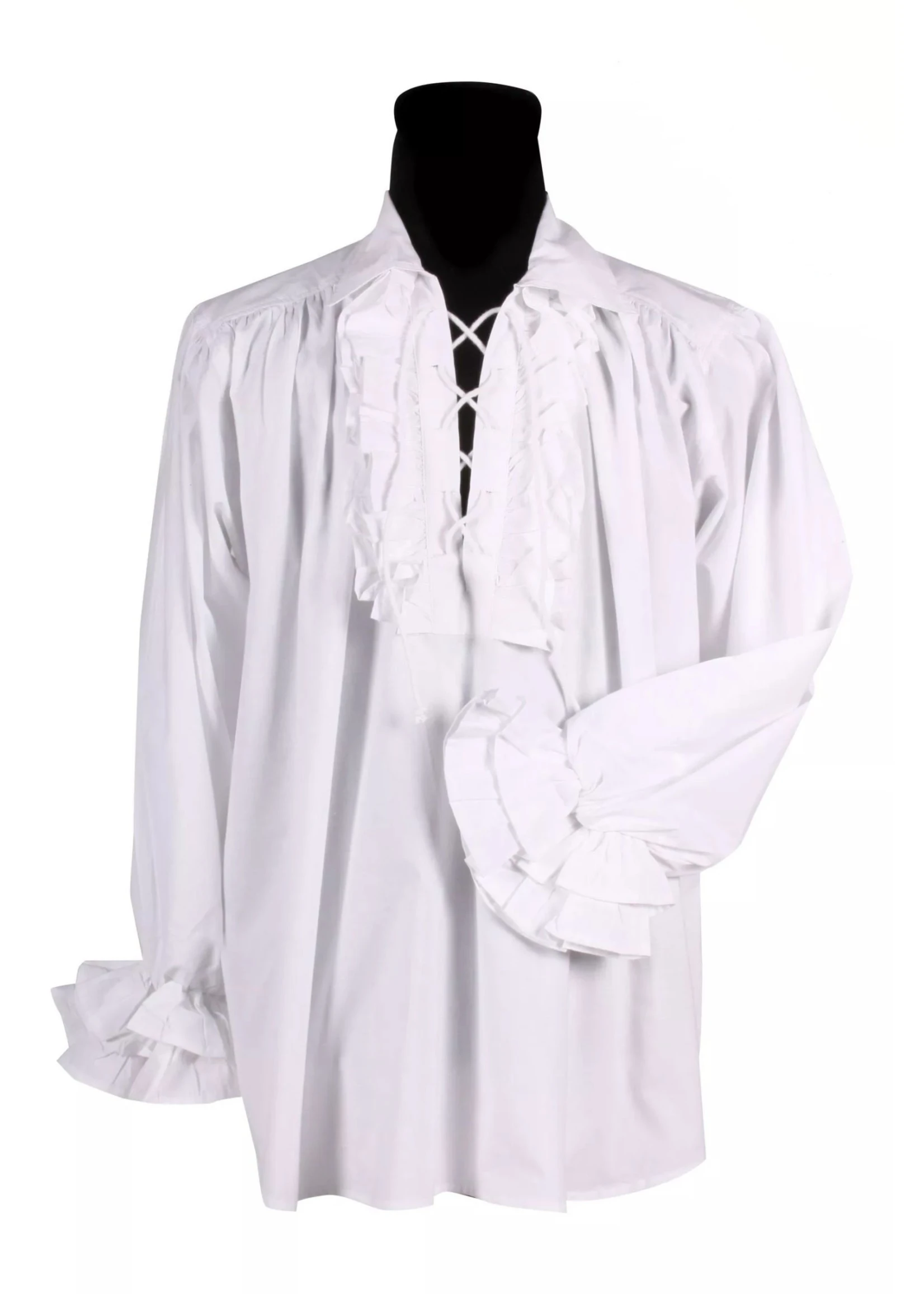 Feestkleding Breda Blouse Piraten New Heren, Wit 1 Feestkleding Breda Blouse Piraten New Heren, Wit