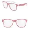 Bril Roze Lichtblauw Geblokt. | Feestkleding Breda