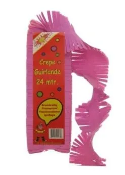 Crepe Guirlande Brandveilig Roze/cerise | Feestkleding Breda