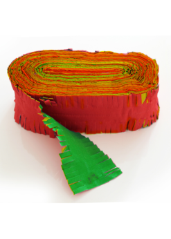 Crepe Slinger 24 Meter Rood/geel/geel/groen | Feestkleding Breda