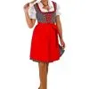 Dirndl Jurk Zwart/Wit Gestippeld | Feestkleding Breda