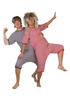 Feestkleding Breda Dorus Badpak Rood/wit Korte Mouw