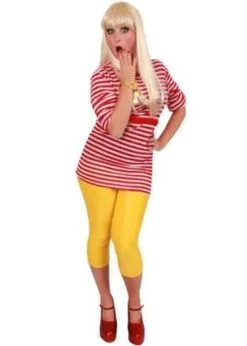 Feestkleding Breda Dorus Trui Rood/wit Gestreept Unisex