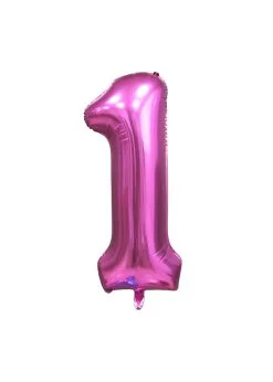 Folieballon 1 Jaar Roze | Feestkleding Breda