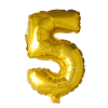 Folie Ballon Cijfer 5 Goud 102 Cm | Feestkleding Breda