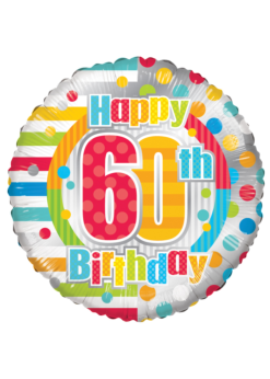 Feestkleding Breda Folie Ballon Happy 60th Birthday