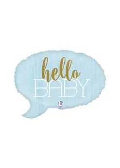 Folieballon Spreekwolk Baby Blauw | Feestkleding Breda