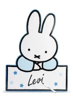 Geboortebord Nijntje Blauw | Feestkleding Breda