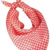 Halsdoek Rood/wit Geblokt | Feestkleding Breda