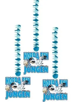 Hangdecoratie Hoera Een Jongen | Feestkleding Breda
