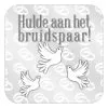 Huldeschild Hulde Aan Het Bruidspaar | Feestkleding Breda