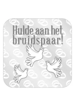 Huldeschild Hulde Aan Het Bruidspaar | Feestkleding Breda