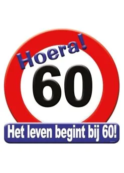 Huldeschild Verkeersbord 60 | Feestkleding Breda