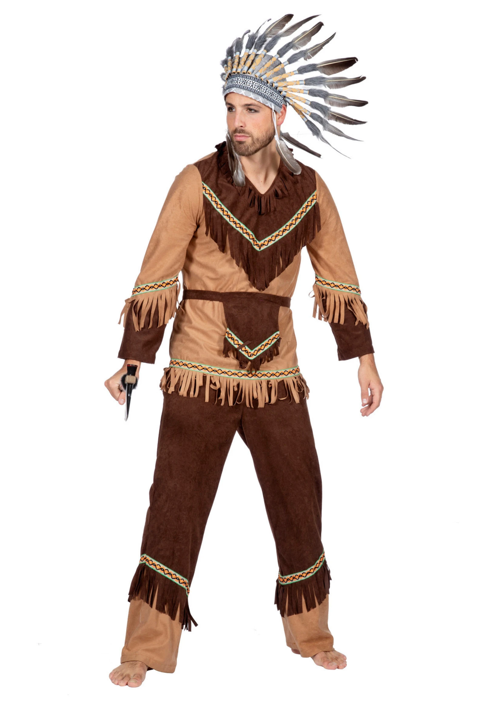 Indiaan Man 3 Delig | Feestkleding Breda 1 Indiaan Man 3 Delig | Feestkleding Breda