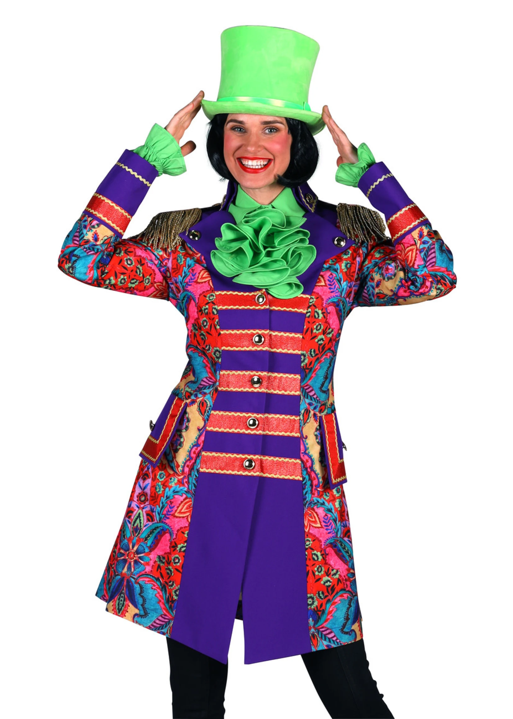 Feestkleding Breda Jas Dame ''Playfull'', Mix Van Kleuren-Rood 1 Feestkleding Breda Jas Dame ''Playfull'', Mix Van Kleuren-Rood