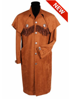Feestkleding Breda Jas Heer ''Wildwest'', Bruin