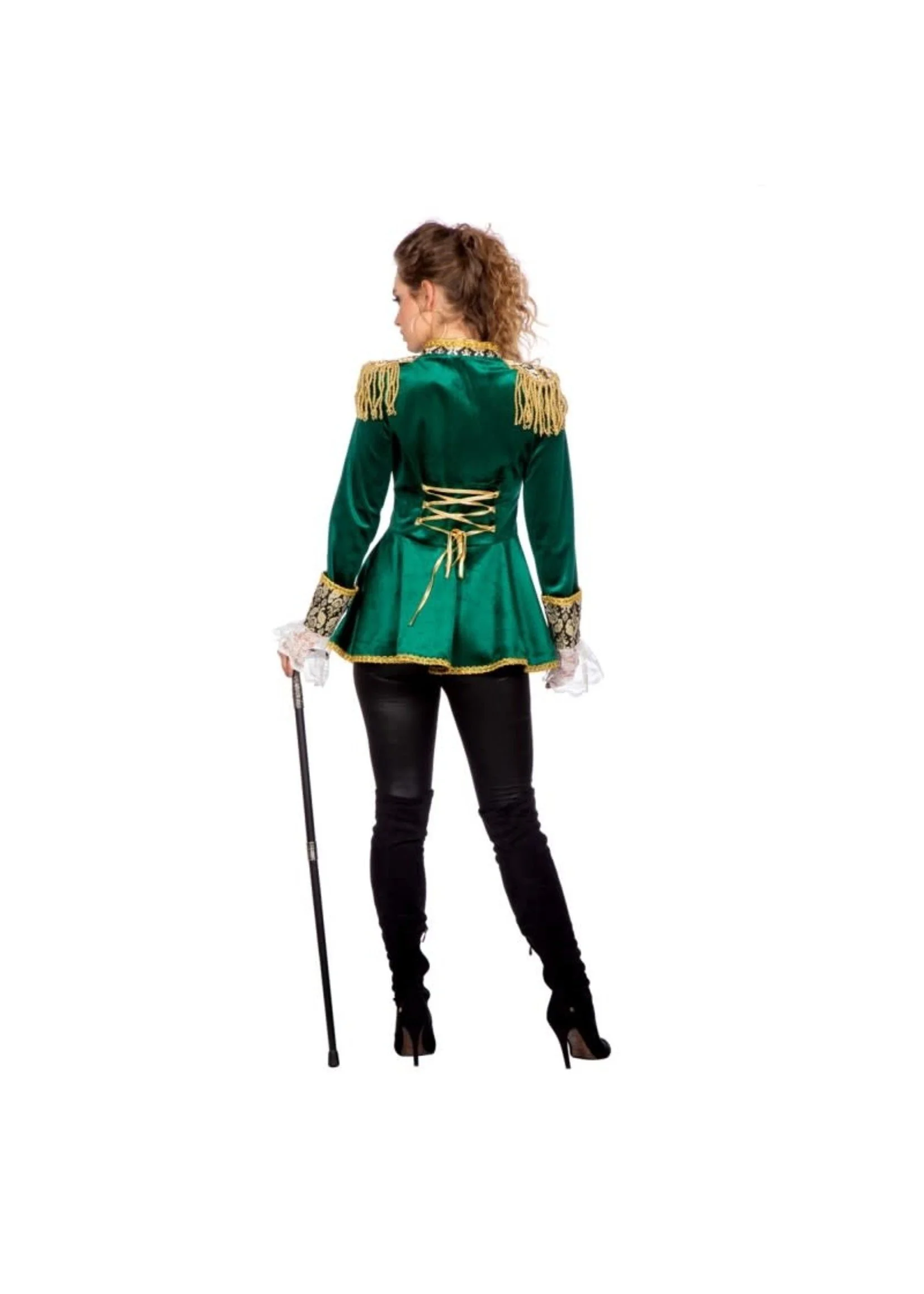 Feestkleding Breda Jas Luxe Markiezin Groen 3 Feestkleding Breda Jas Luxe Markiezin Groen - Afbeelding 3