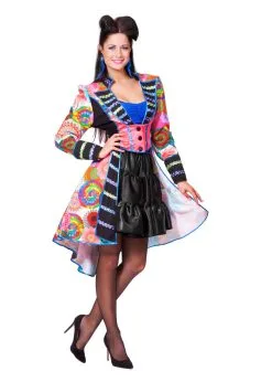 Feestkleding Breda Jas Multi Color Luxe