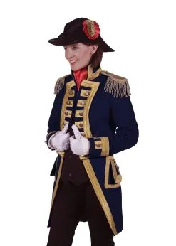 Feestkleding Breda Jas Nelson Dames, Marineblauw