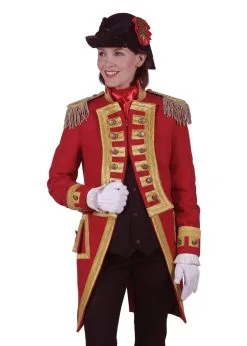 Feestkleding Breda Jas Nelson Dames, Rood