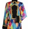 Feestkleding Breda Jas Print Dame ''Coloured'', Mix Van Kleuren
