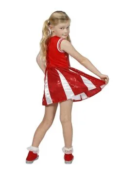 Jurk Cheerleader Pailletten Rood Kind | Feestkleding Breda -Oktoberfest Winkel feestkleding breda jurk cheerleader pailletten roo 2