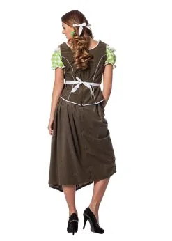 Jurk Dirndl Suedine Groen | Feestkleding Breda -Oktoberfest Winkel feestkleding breda jurk dirndl suedine groen 2