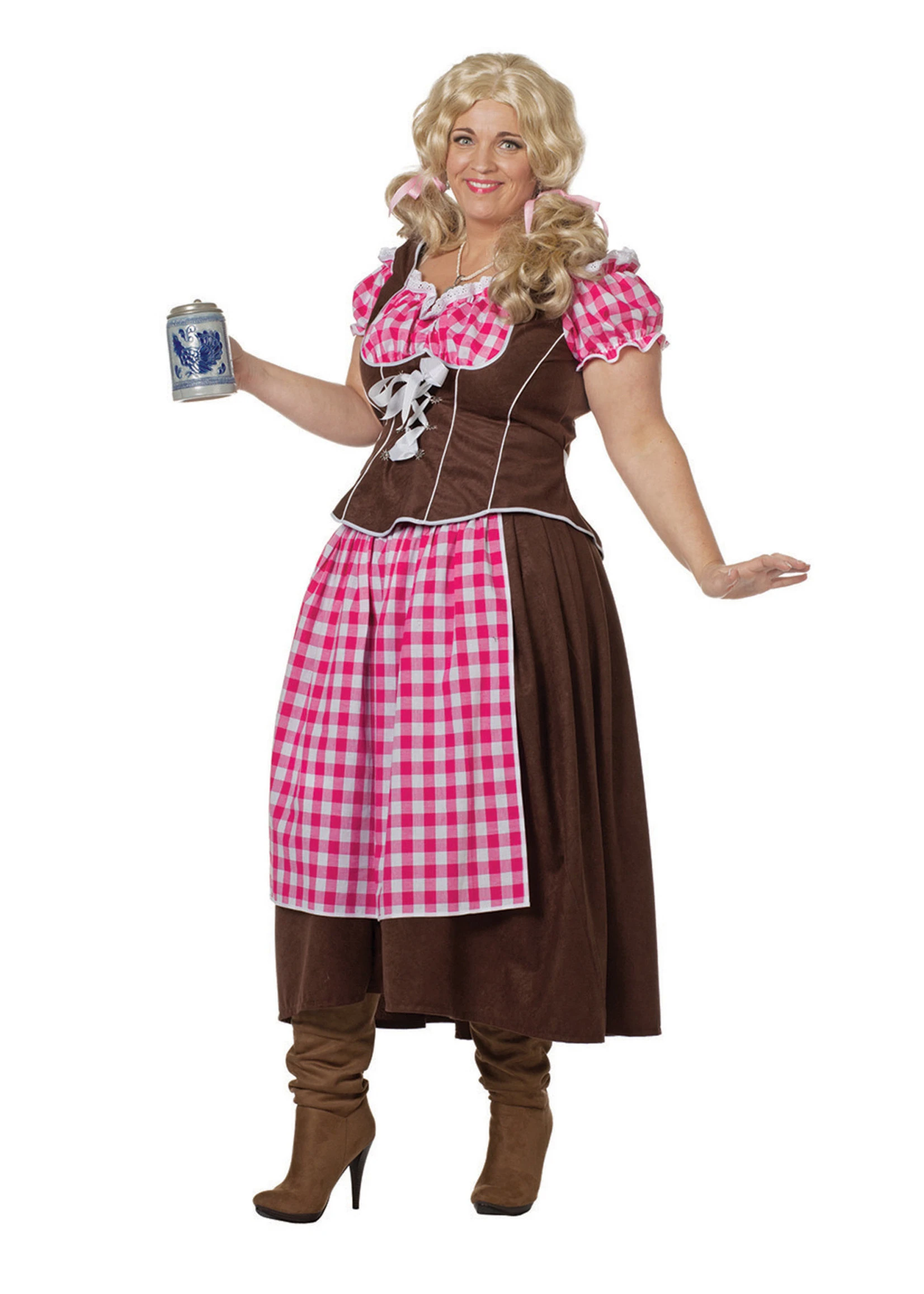 Jurk Dirndl Suedine Roze | Feestkleding Breda 2 Jurk Dirndl Suedine Roze | Feestkleding Breda - Afbeelding 2