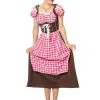Jurk Dirndl Suedine Roze | Feestkleding Breda