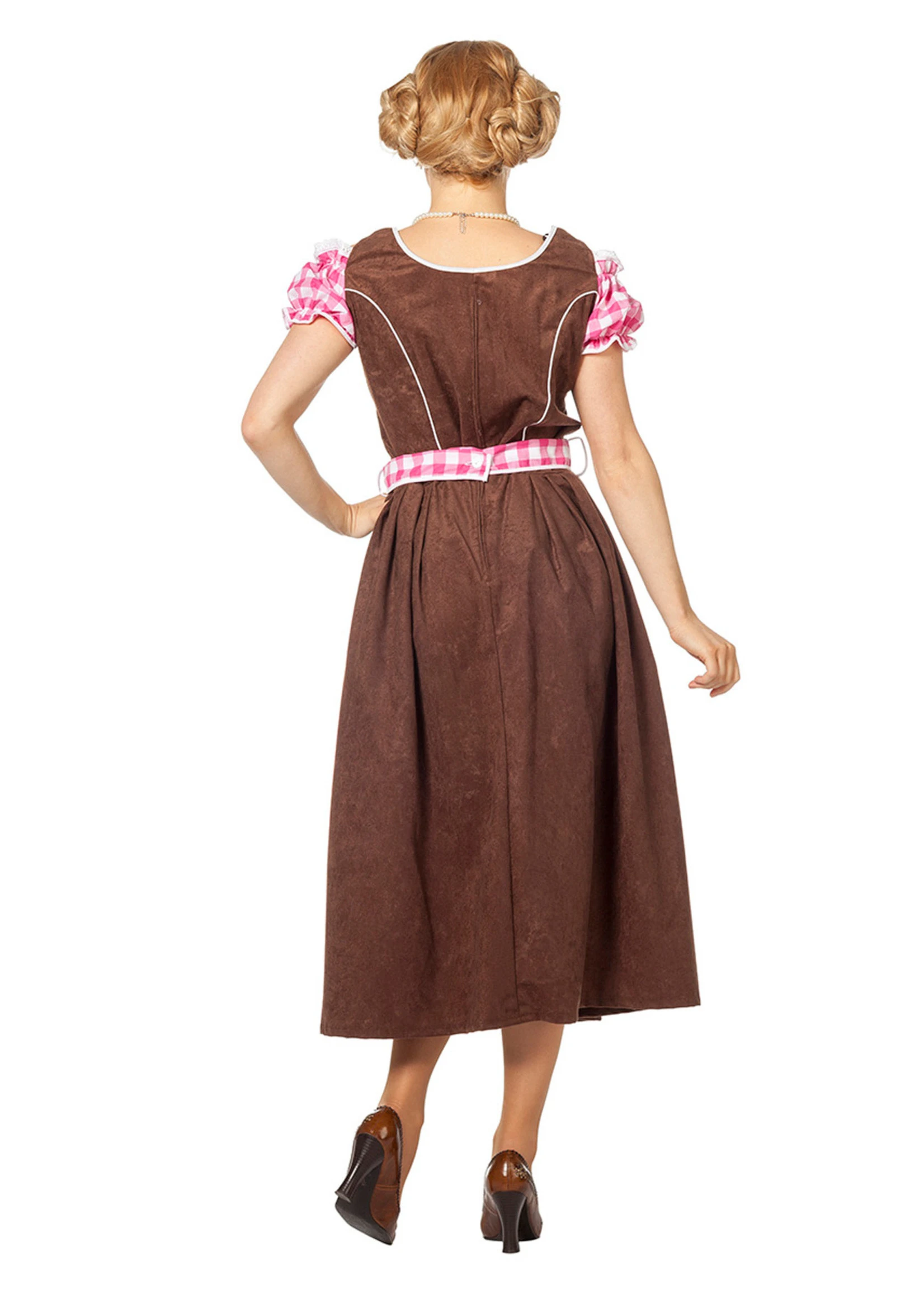 Jurk Dirndl Suedine Roze | Feestkleding Breda 4 Jurk Dirndl Suedine Roze | Feestkleding Breda - Afbeelding 4