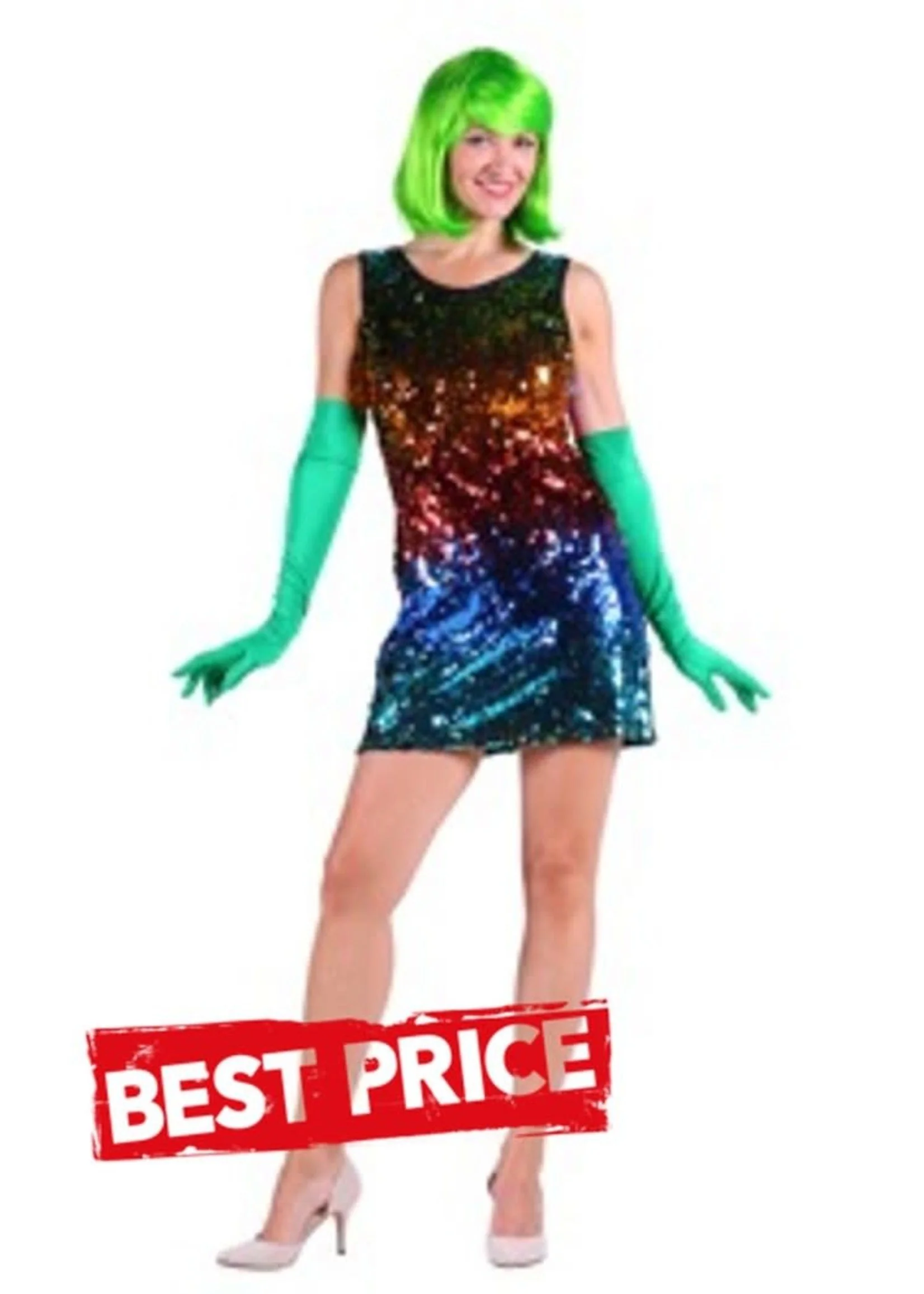 Feestkleding Breda Jurk ''Disco'', Rainbow 1 Feestkleding Breda Jurk ''Disco'', Rainbow