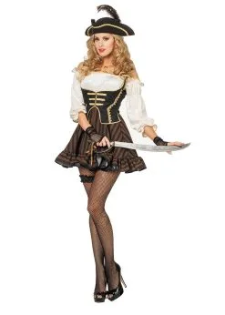 Jurk Pirate Bruin | Feestkleding Breda -Oktoberfest Winkel feestkleding breda jurk pirate bruin 4