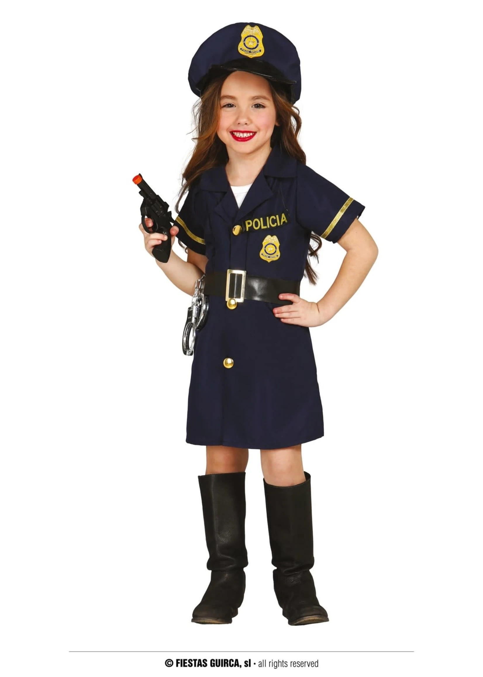 Feestkleding Breda Jurk Politie Meisje 1 Feestkleding Breda Jurk Politie Meisje