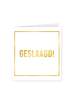 Kaart Geslaagd | Feestkleding Breda