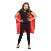 Kindercape Sundown Zwart/rood Omkeerbaar (90 Cm)| Feestkleding Breda