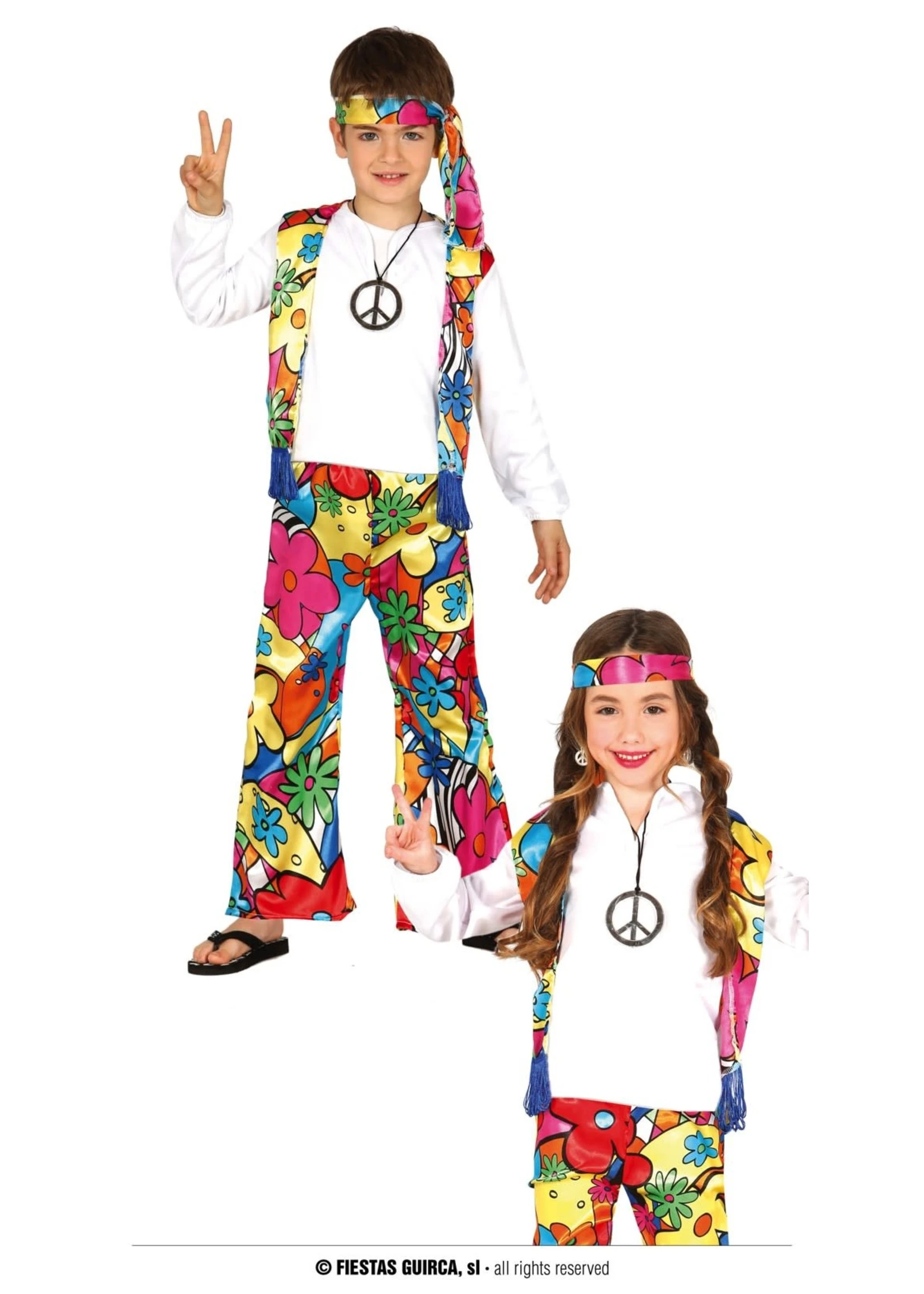 Feestkleding Breda Kinderkostuum Hippie 1 Feestkleding Breda Kinderkostuum Hippie