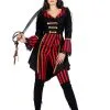 Piraat Kostuum Zwart / Rood Dame | Feestkleding Breda