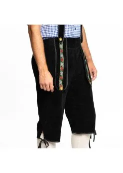 Lederhose Johann Zwart Lang |Feestkleding Breda -Oktoberfest Winkel feestkleding breda lederhose johann zwart lang 2