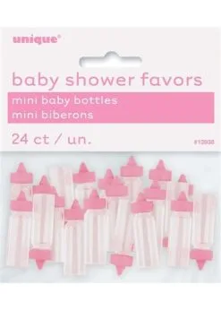 Mini Babyflessen Roze 24st | Feestkleding Breda