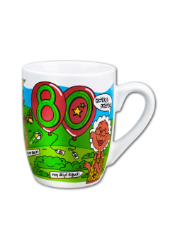 Mok 80 Jaar Cartoon | Feestkleding Breda