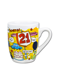 Mok Cartoon 21 Jaar | Feestkleding Breda