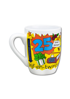 Mok Cartoon 25 Jaar | Feestkleding Breda -Oktoberfest Winkel feestkleding breda mok cartoon 25 jaar 2