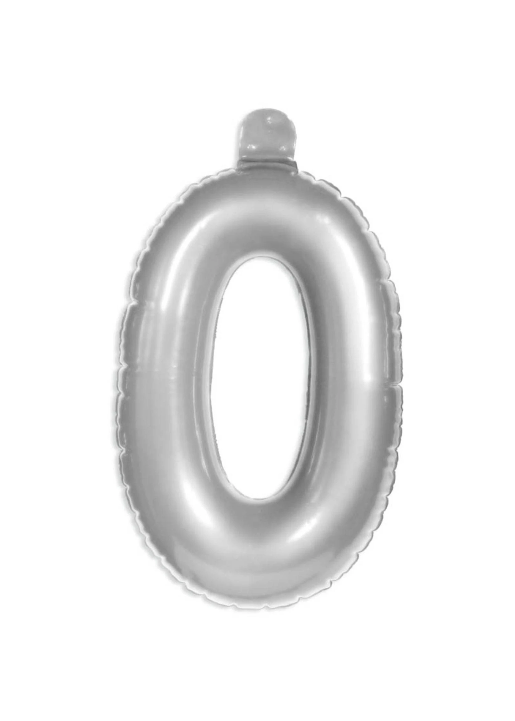 Feestkleding Breda Opblaascijfer 0 Zilver 1 Feestkleding Breda Opblaascijfer 0 Zilver