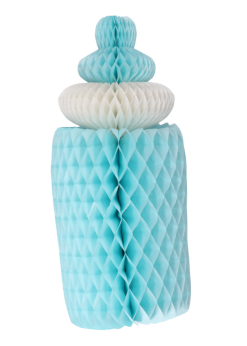 Feestkleding Breda Pompom Geboorte Fles Blauw, Jongen