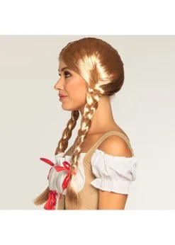 Pruik Heidi Blond | Feestkleding Breda -Oktoberfest Winkel feestkleding breda pruik heidi blond 3