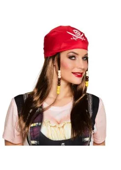 Pruik Mary Met Bruin Lang Haar En Bandana | Feestkleding Breda